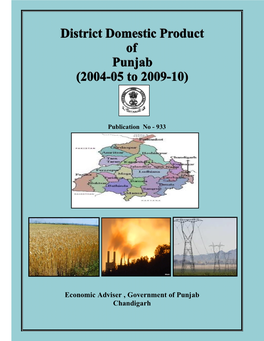 District Domestic Product of Punjab (2004-05 to 2009-10)