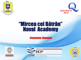 “Mircea Cel Bătrân” Naval Academy