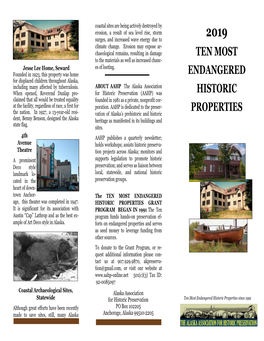 Ten Most Endangered Historic Properties