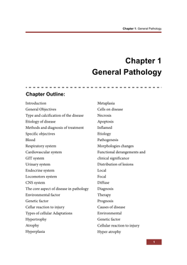 Chapter 1 General Pathology