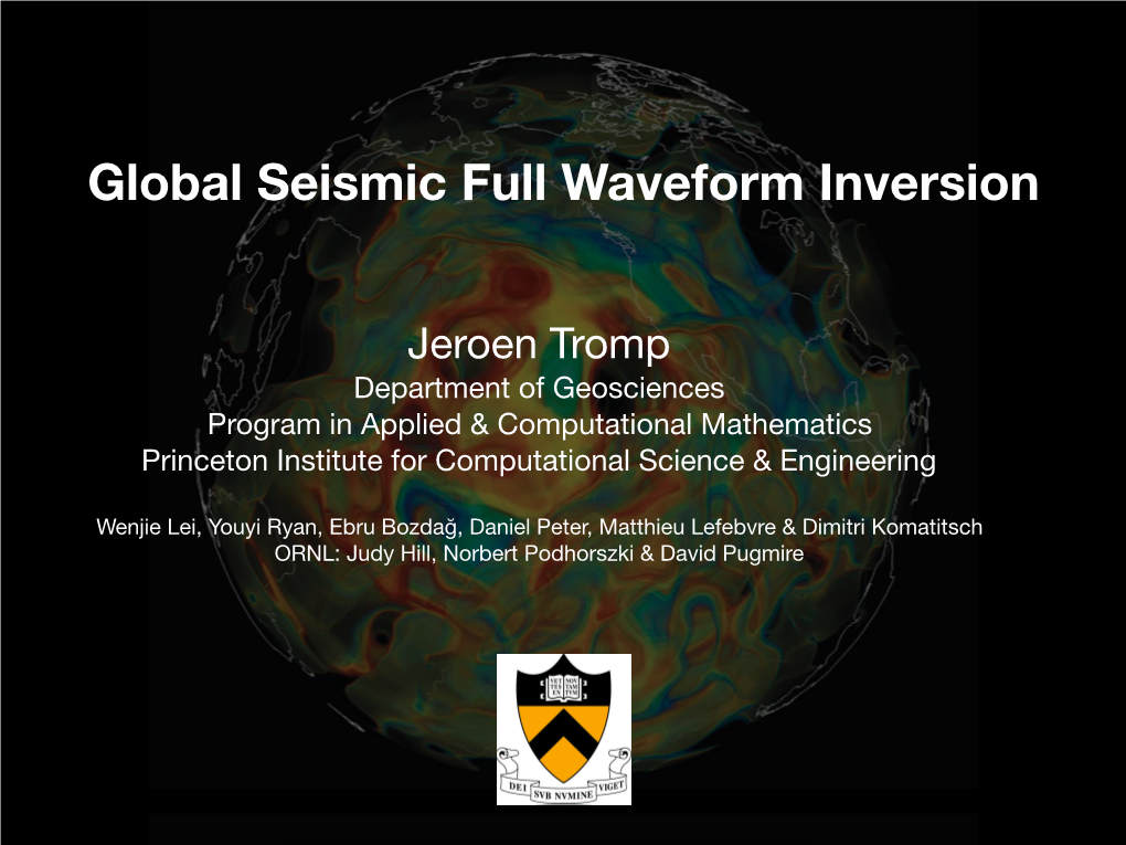 Global Seismic Full Waveform Inversion