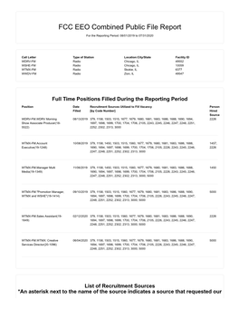 EEO Public File Report