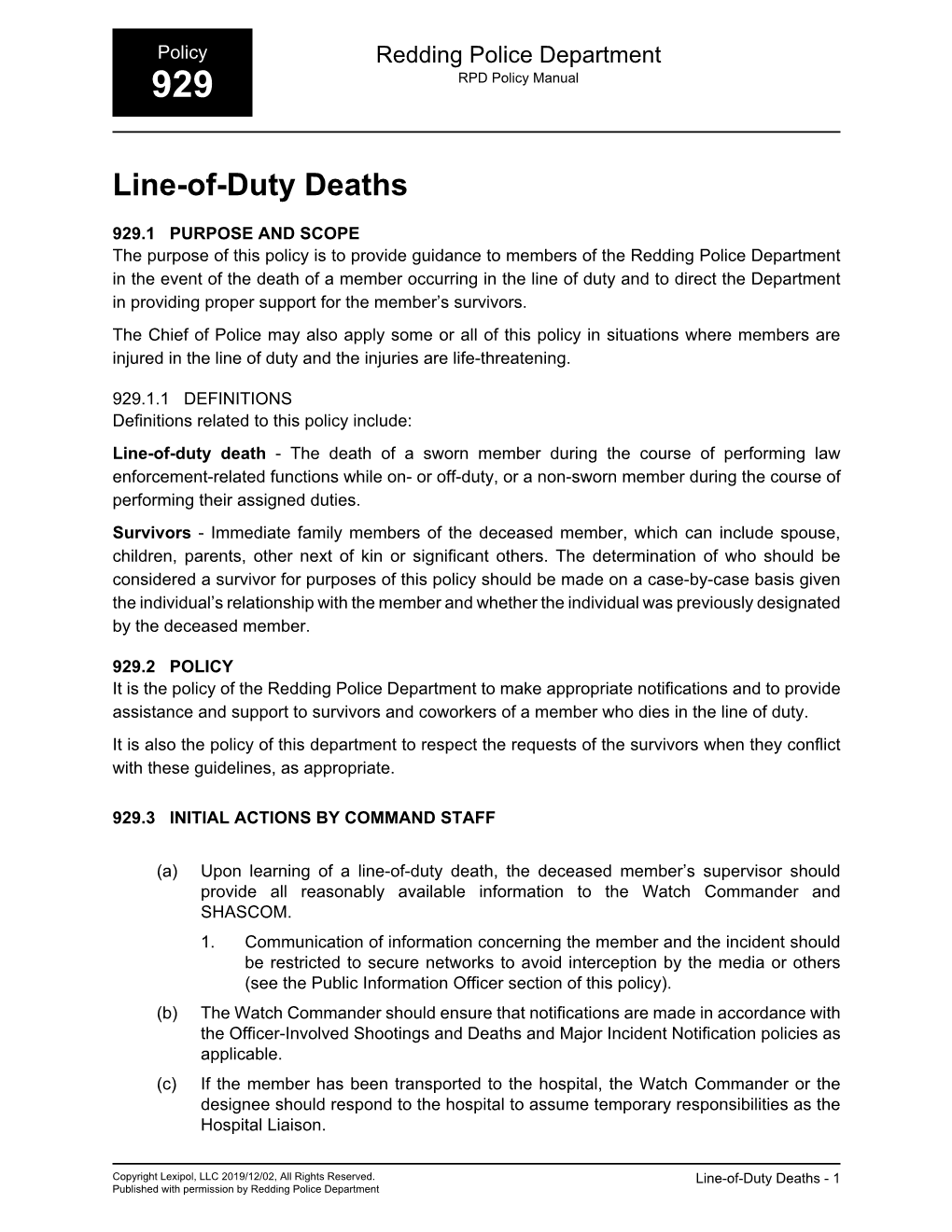 LineOfDuty Deaths DocsLib