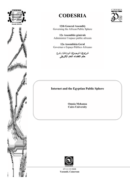 Internet and the Egyptian Public Sphere