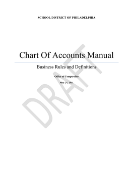 Chart of Accounts Manual