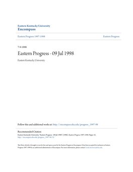 Eastern Progress 1997-1998 Eastern Progress