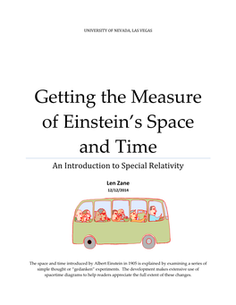 Getting the Measure of Einstein's Space and Time