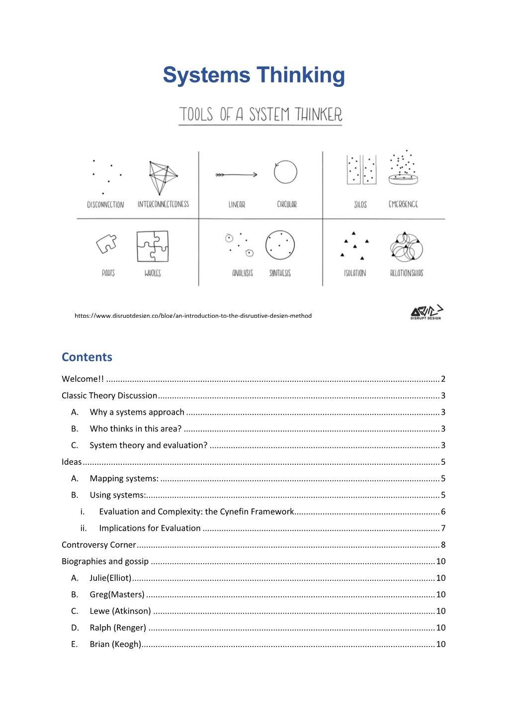 Systems Thinking