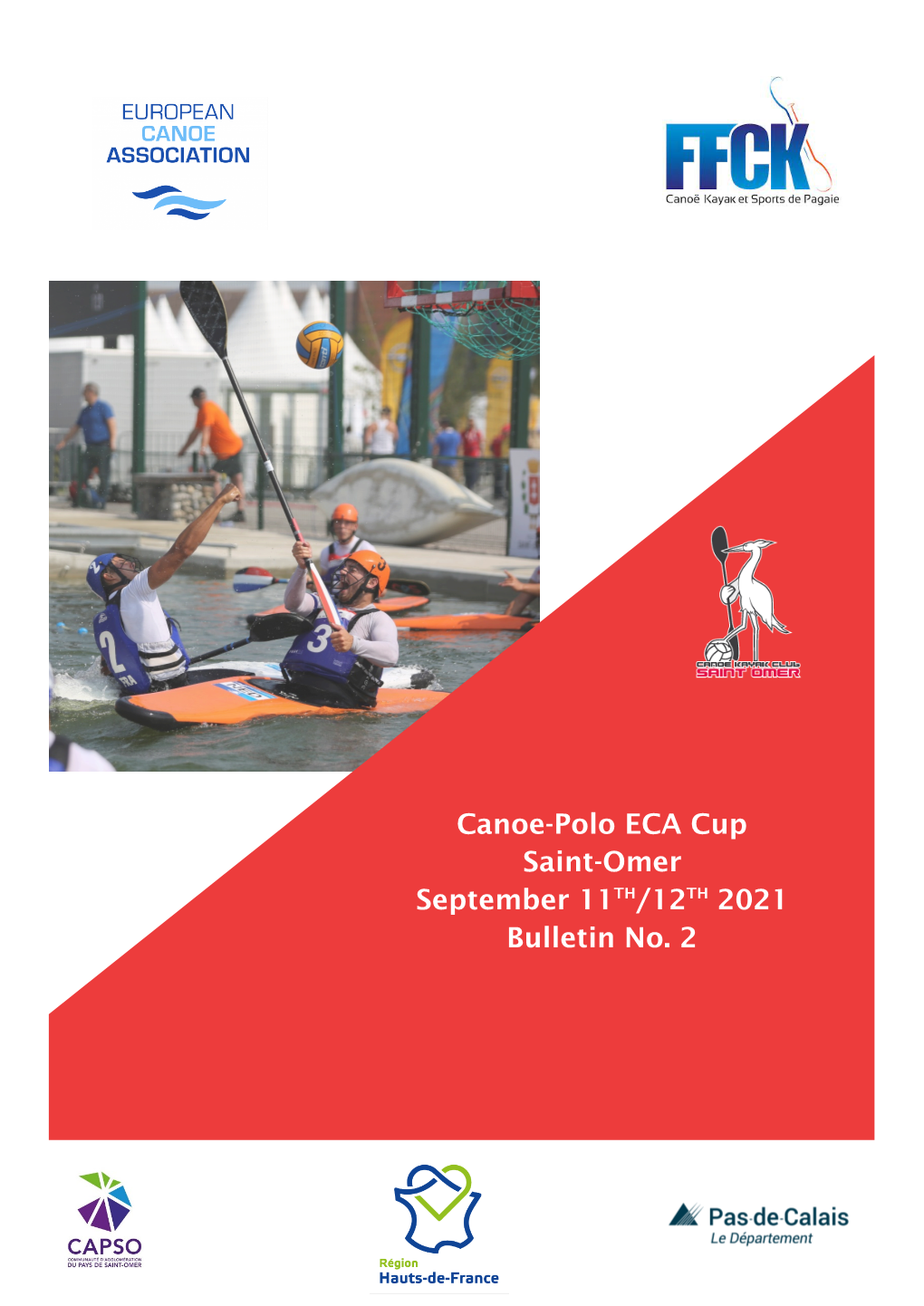 Canoe-Polo ECA Cup Saint-Omer September 11TH/12TH 2021 Bulletin No