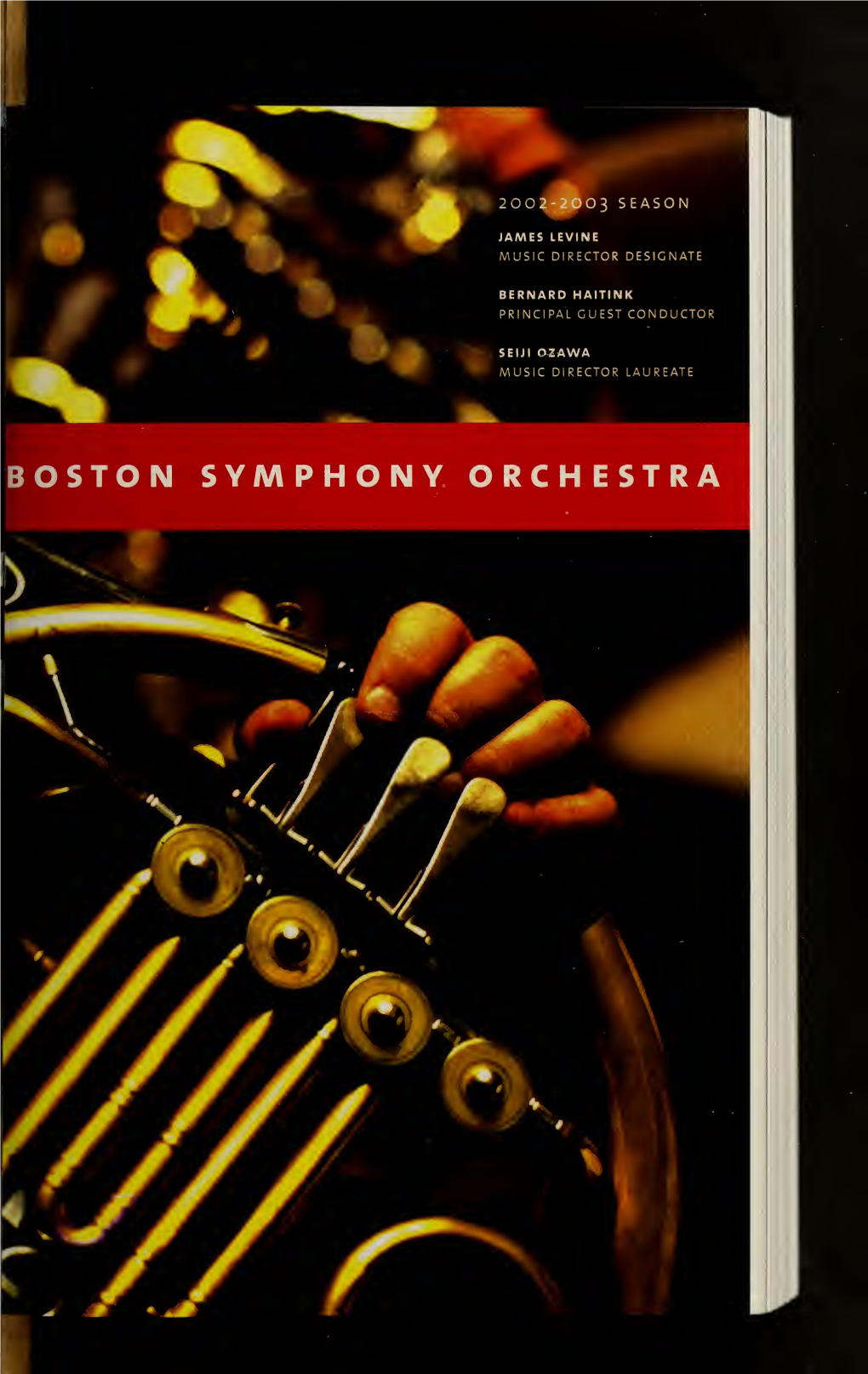 Boston Symphony Orchestra Concert Programs, Season 122, 2002-2003