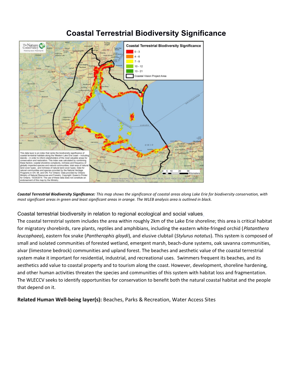 Coastal Terrestrial Biodiversity Significance Fact Sheet June2016