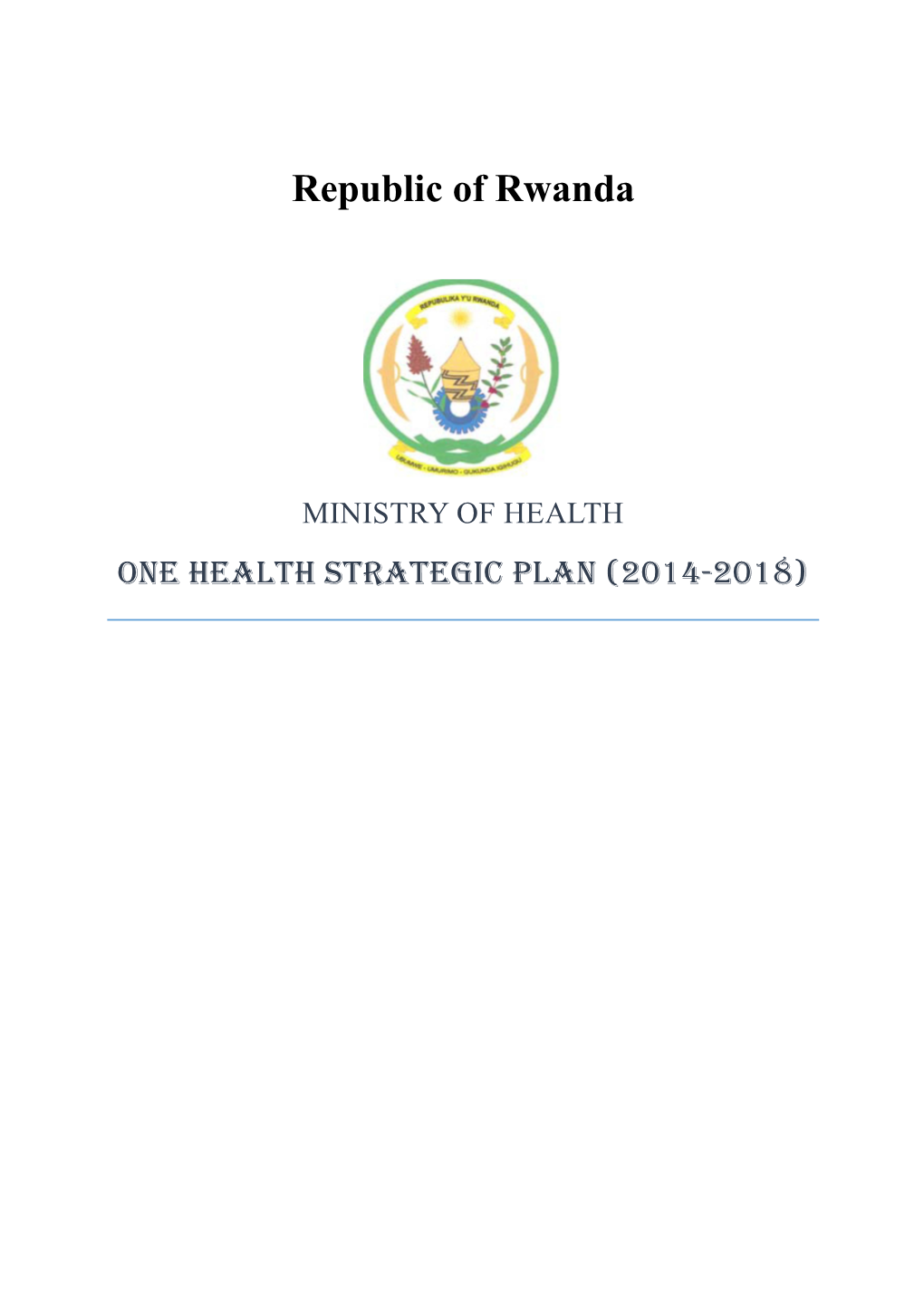 Rwanda One Health Steering Committee