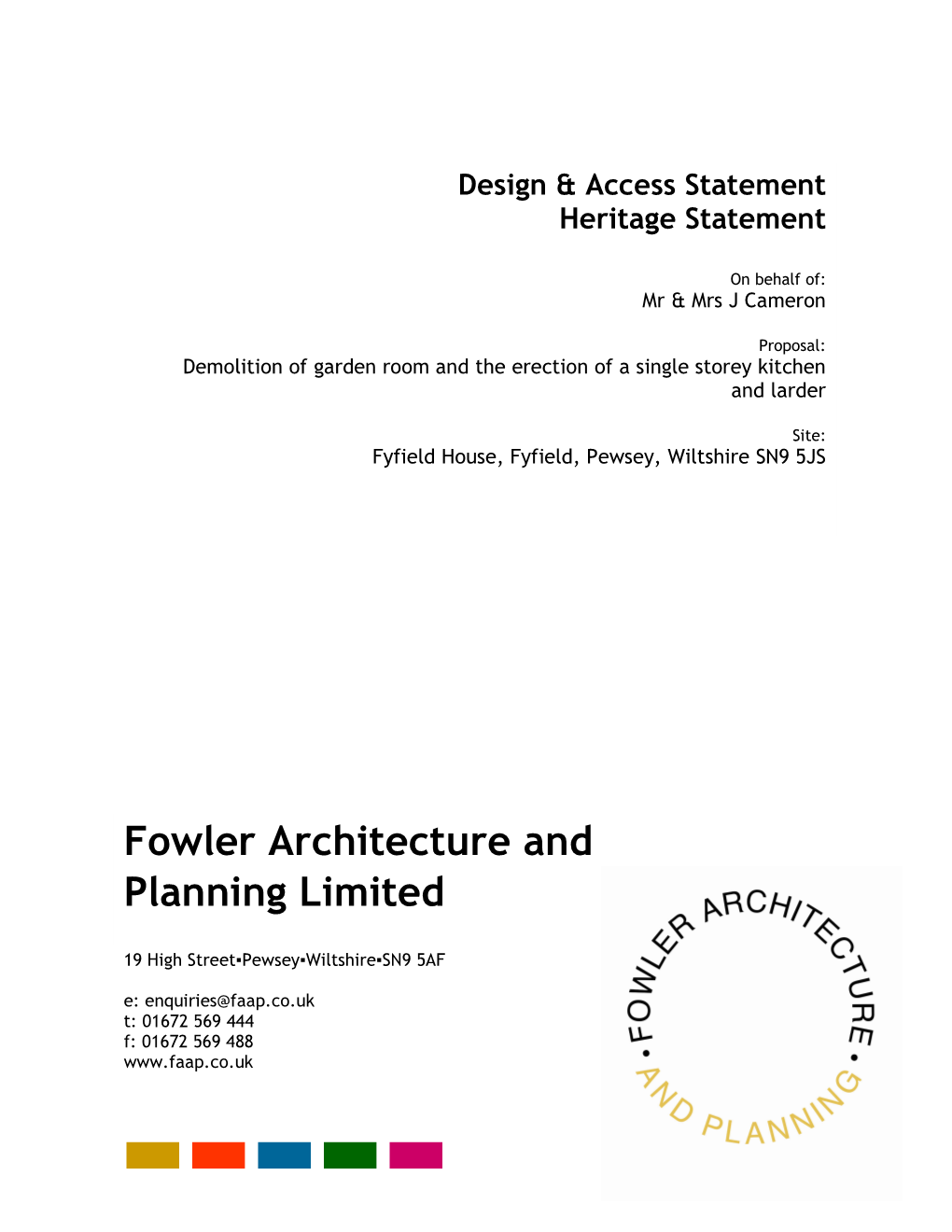 Fowler Architecture and Planning Limited