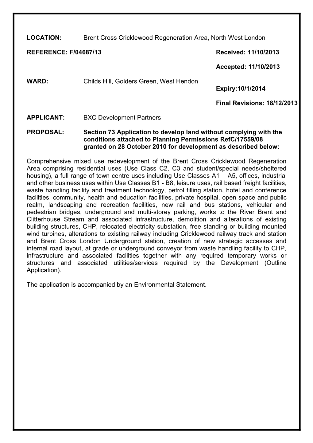 Brent Cross Cricklewood Regeneration PDF 3 MB