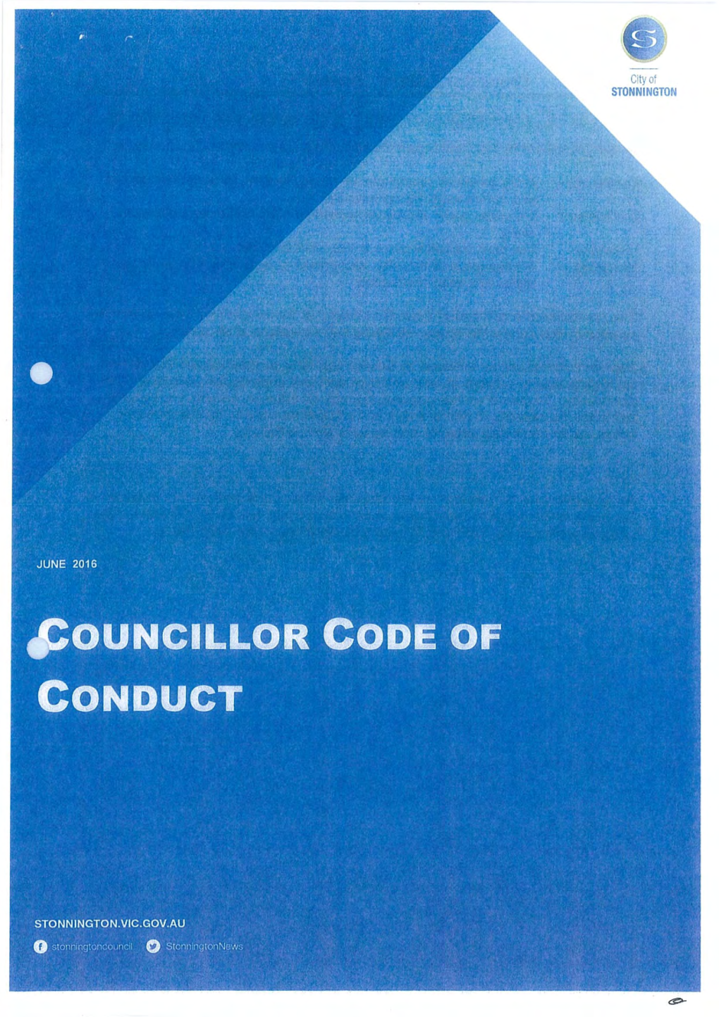 City of Stonnington Councillor Code of Conduct