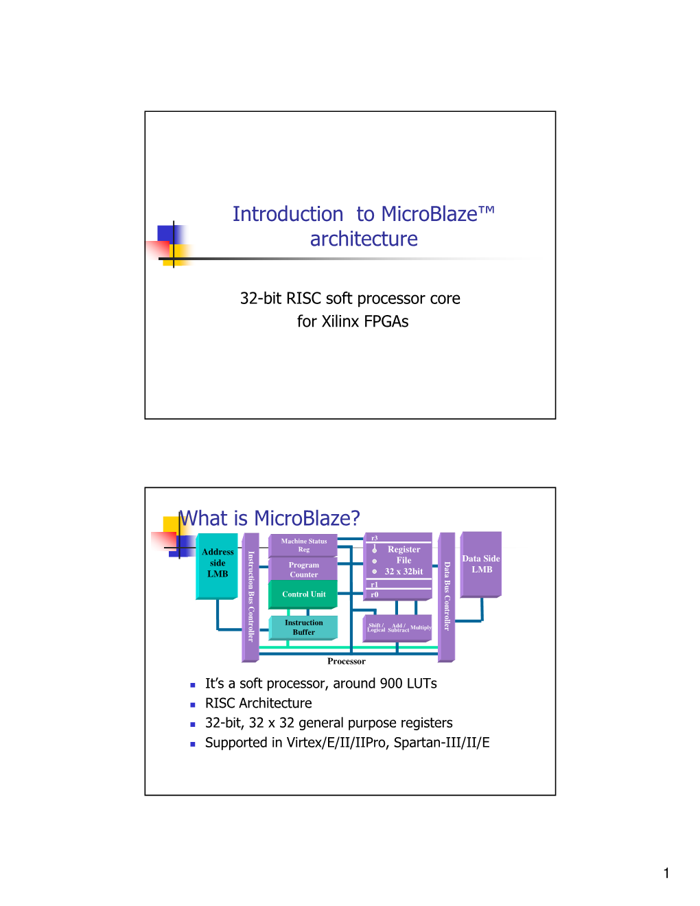 Microblaze Architecture