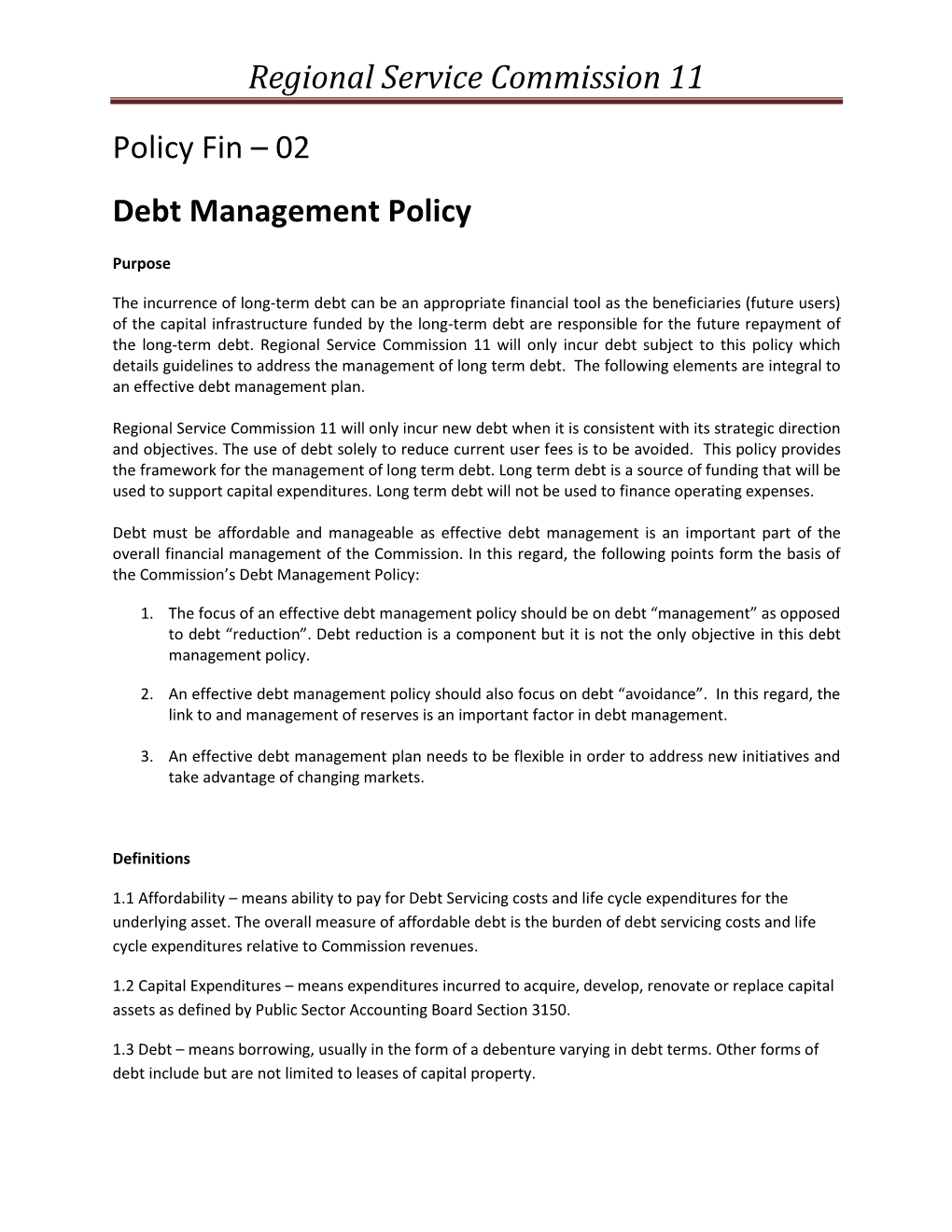 Policy Fin-02 Read More