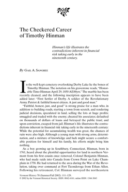 The Checkered Career of Timothy Hinman