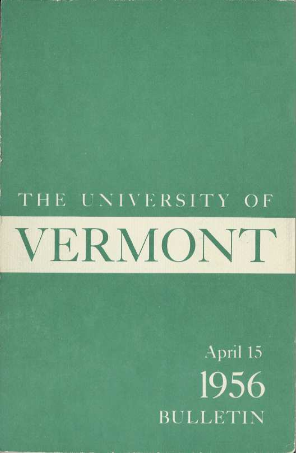 1955-1956 Undergraduate Catalogue