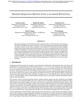 Protein Sequence Design with a Learned Potential