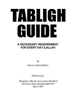 Tabligh Guide