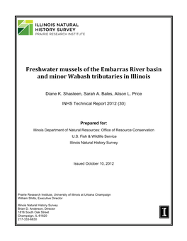 Freshwater Mussels of the Embarras River Basin and Minor Wabash Tributaries in Illinois