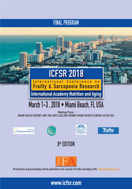 Download Final Program ICFSR 2018 Miami Beach