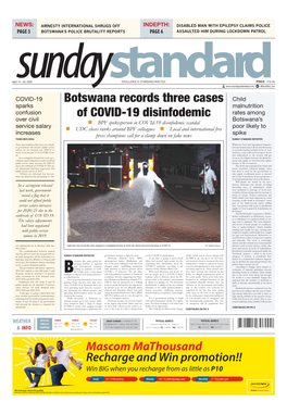 Botswana Records Three Cases of COVID-19 Disinfodemic