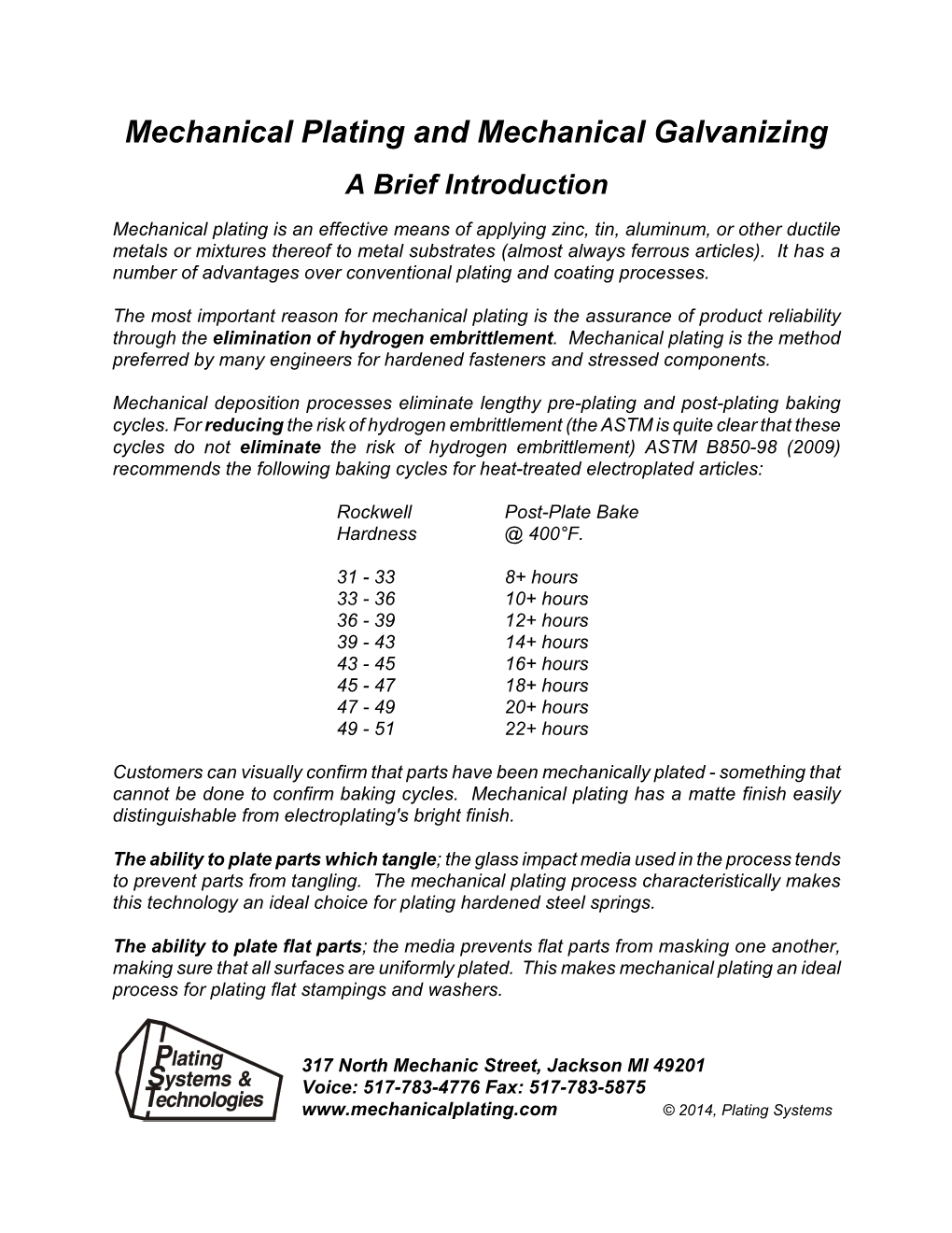 Mechanical Plating and Mechanical Galvanizing a Brief Introduction