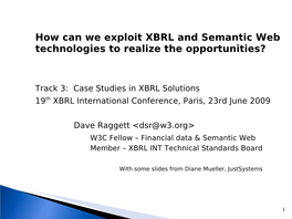 XBRL and the Semantic