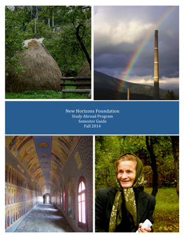 New Horizons Foundation Study Abroad Program Semester Guide Fall 2014