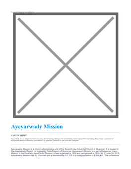 Ayeyarwady Mission