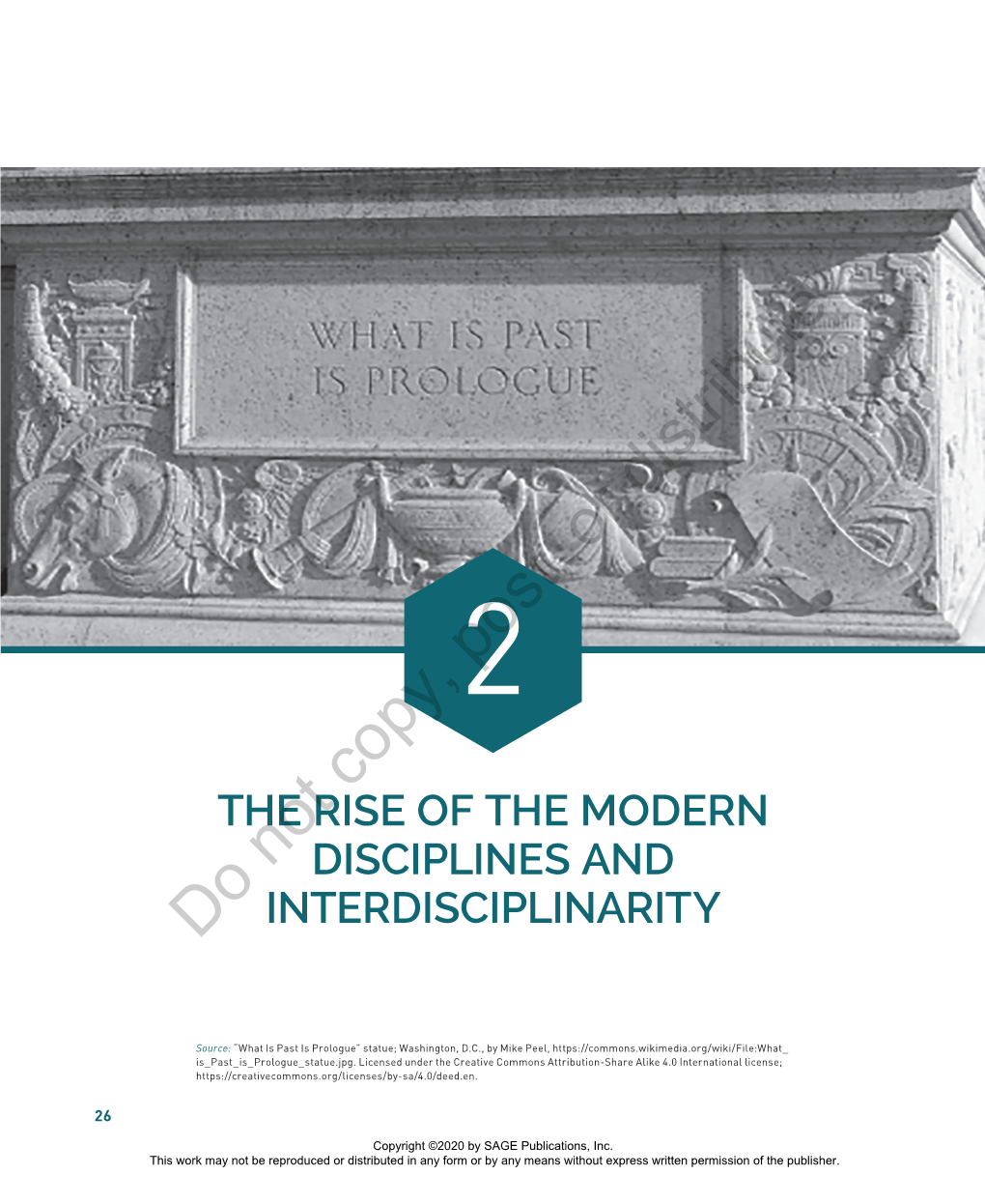 Chapter 2. the Rise of the Modern Disciplines and Interdisciplinarity