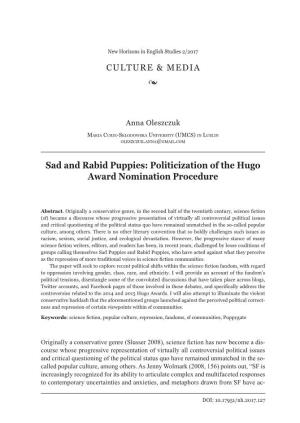 Politicization of the Hugo Award Nomination Procedure