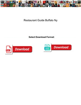 Restaurant Guide Buffalo Ny