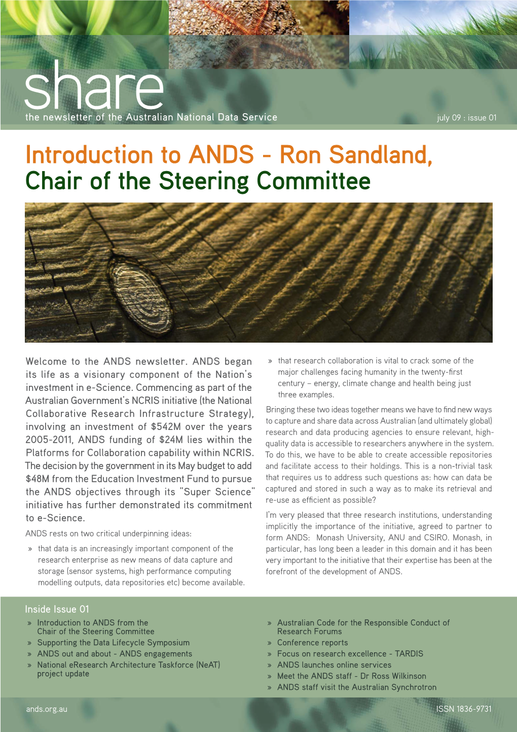 Ron Sandland, Chair of the Steering Committee