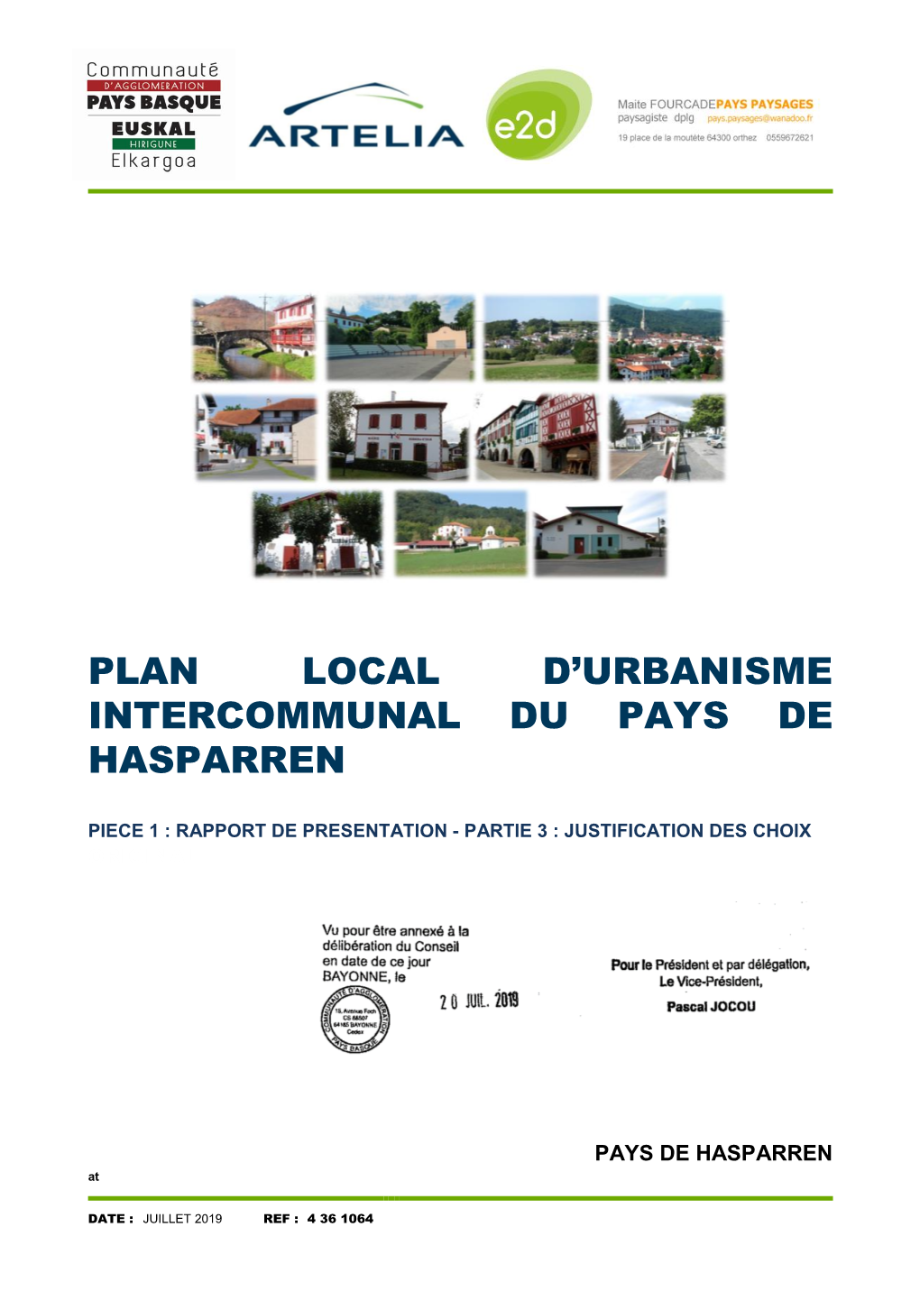 Plan Local D'urbanisme Intercommunal Du Pays De