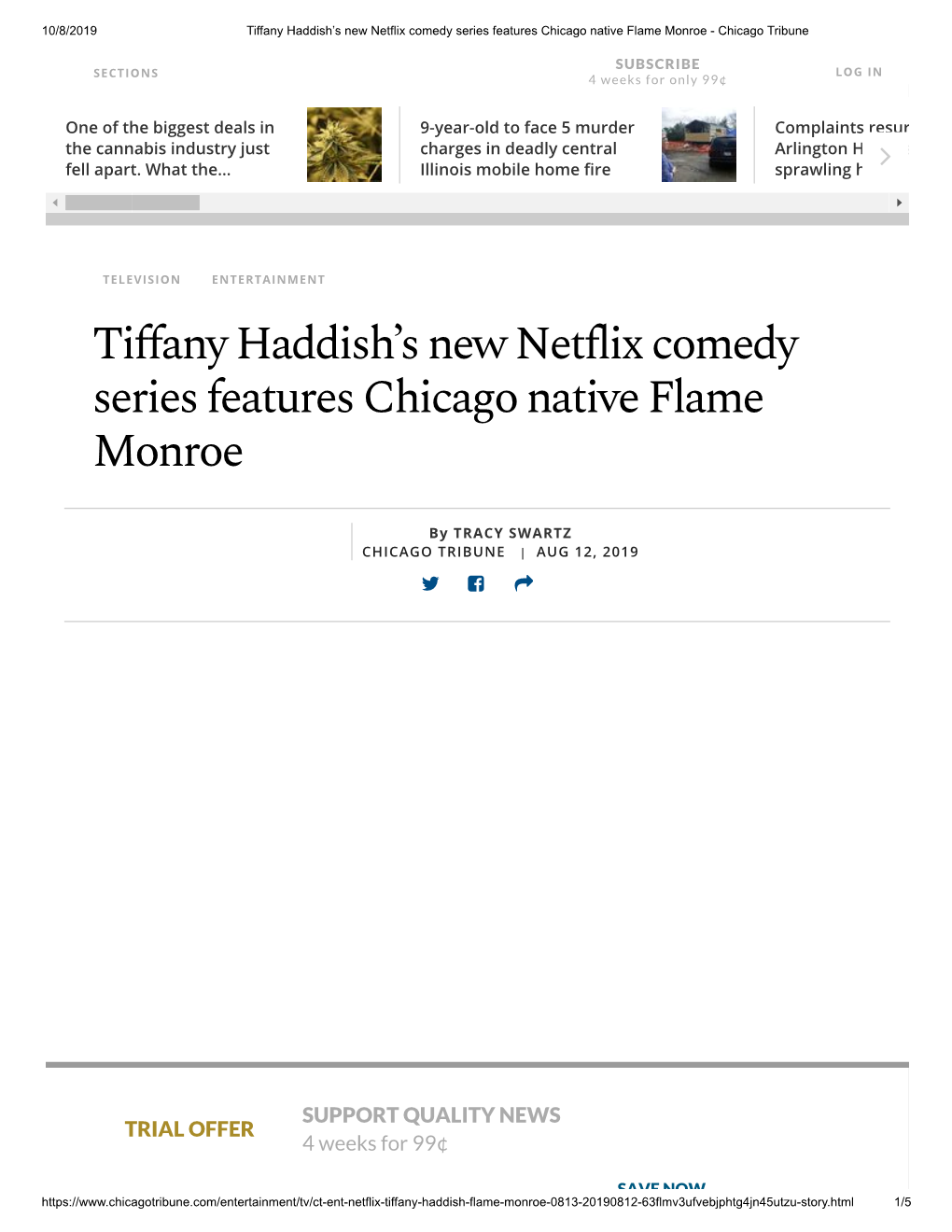 Tiffany Haddish's New Netflix Comedy Series Features Chicago Native