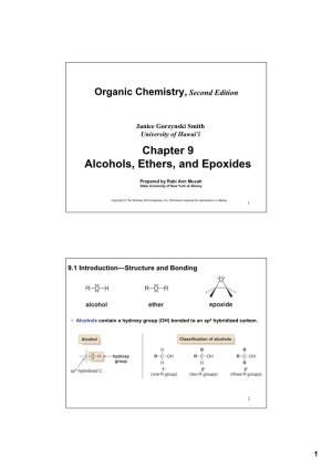 Chapter 9 Alcohols, Ethers, and Epoxides