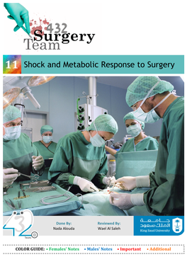 11 Shock and Metabolic Response to Surgery