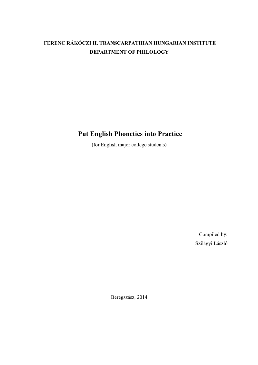 Book-English Phonetics
