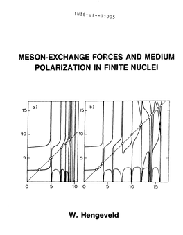 Meson-Exchange Forces and Medium Polarization in Finite Nuclei