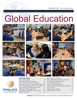 NEWSLETTER Term 4 Week 9 2020 Global Education