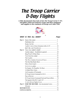 The Troop Carrier D-Day Flights