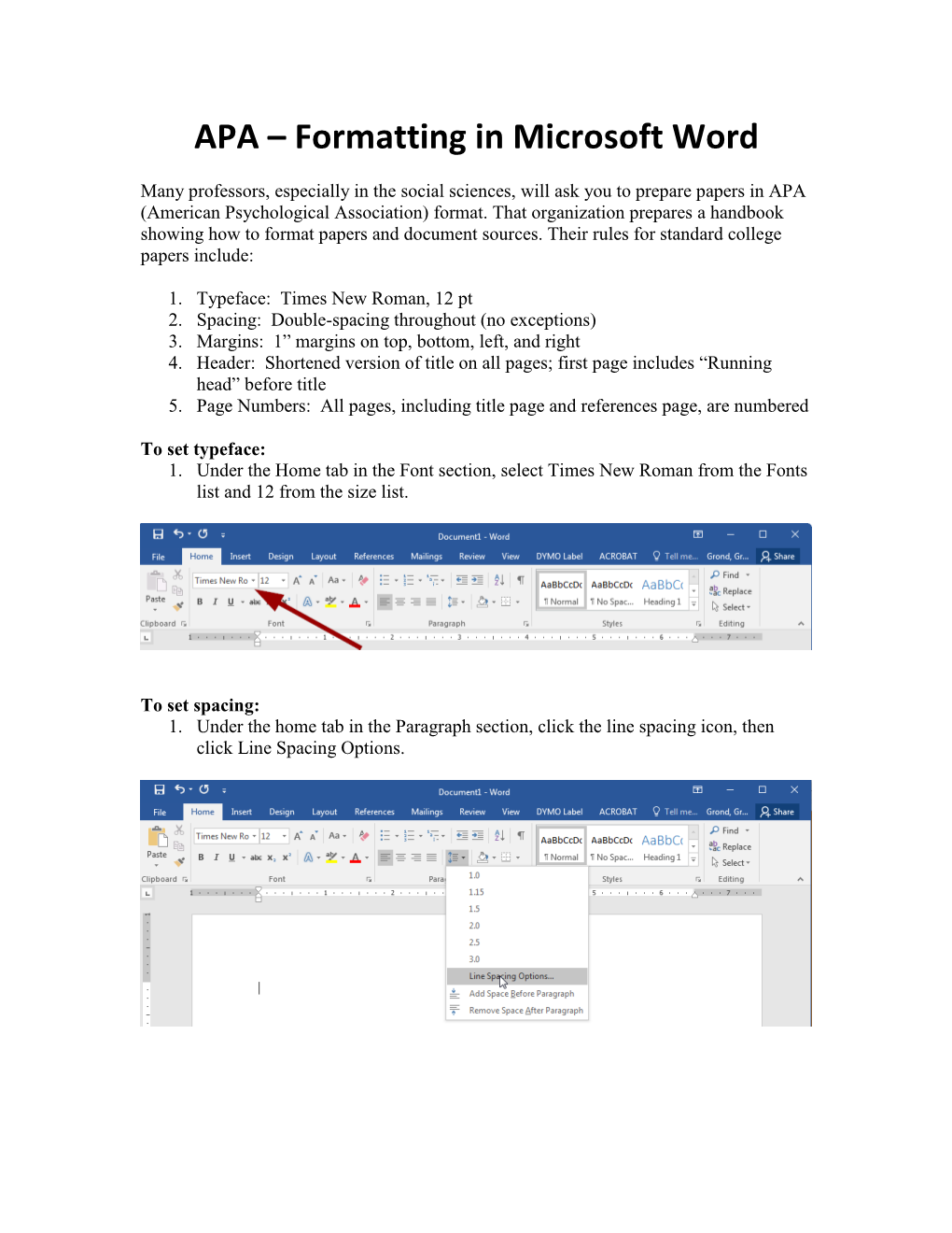 Formatting Using MLA Style in Microsoft Word - DocsLib