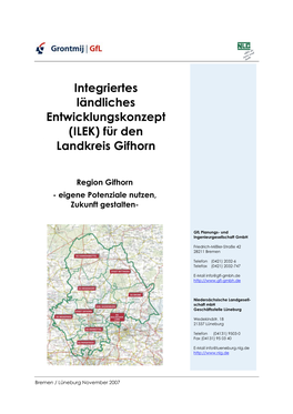 Integriertes Ländliches Entwicklungskonzept (ILEK) Für Den Landkreis Gifhorn