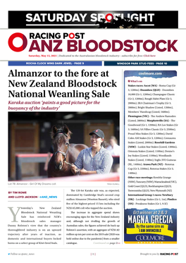 Almanzor to the Fore at New Zealand Bloodstock National Weanling Sale | 2 | Saturday, May 15, 2021