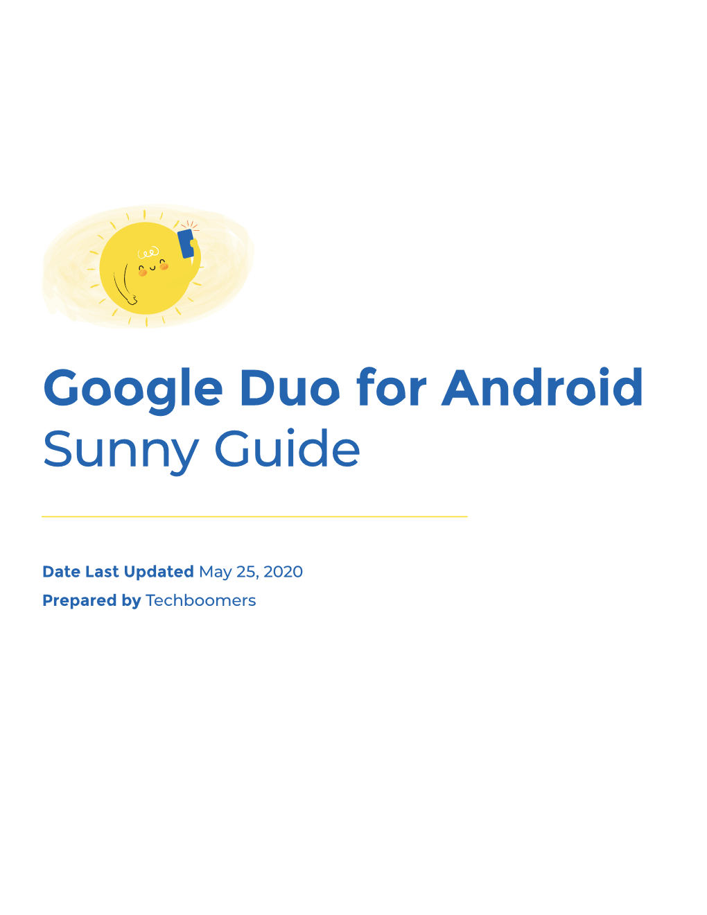 Google Duo for Android Sunny Guide