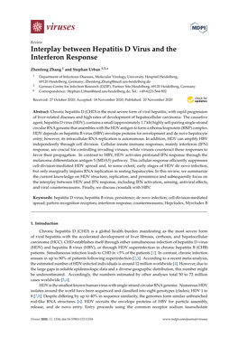 Interplay Between Hepatitis D Virus and the Interferon Response