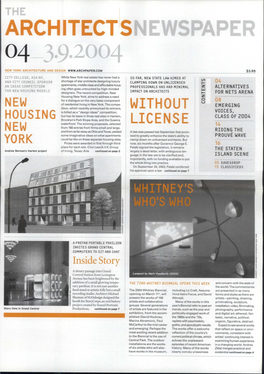 Architectsnewspaper 3.9.2004